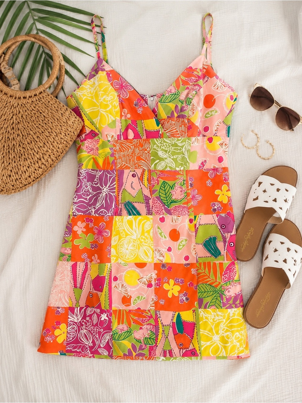 Lilly Pulitzer Patchwork Floral Dress - Size 6 - Picture 3 of 11